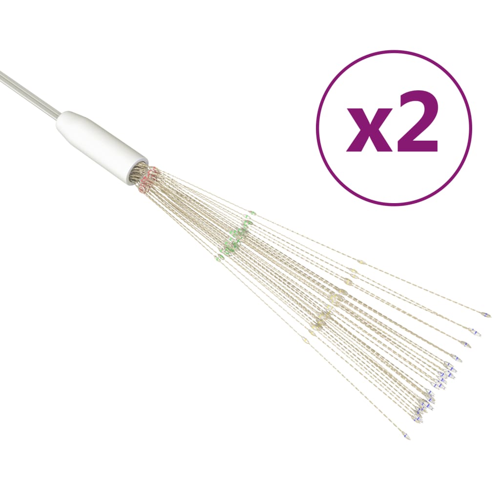 Vonkajšie Vianočné Prskavky 2 Ks, Farebné 20 Cm, 280 Led