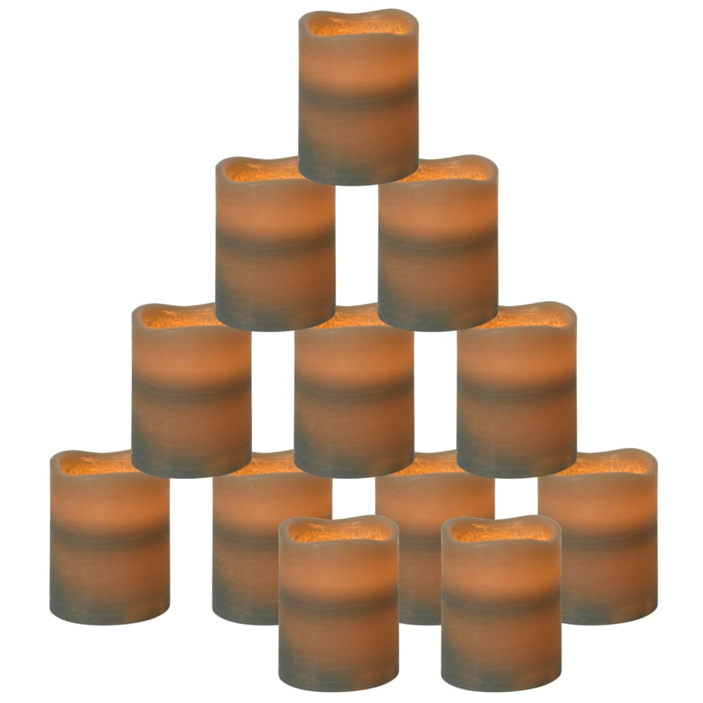 Bezplameňové Led Sviečky S Diaľkovým Ovládaním 24 Ks Biele