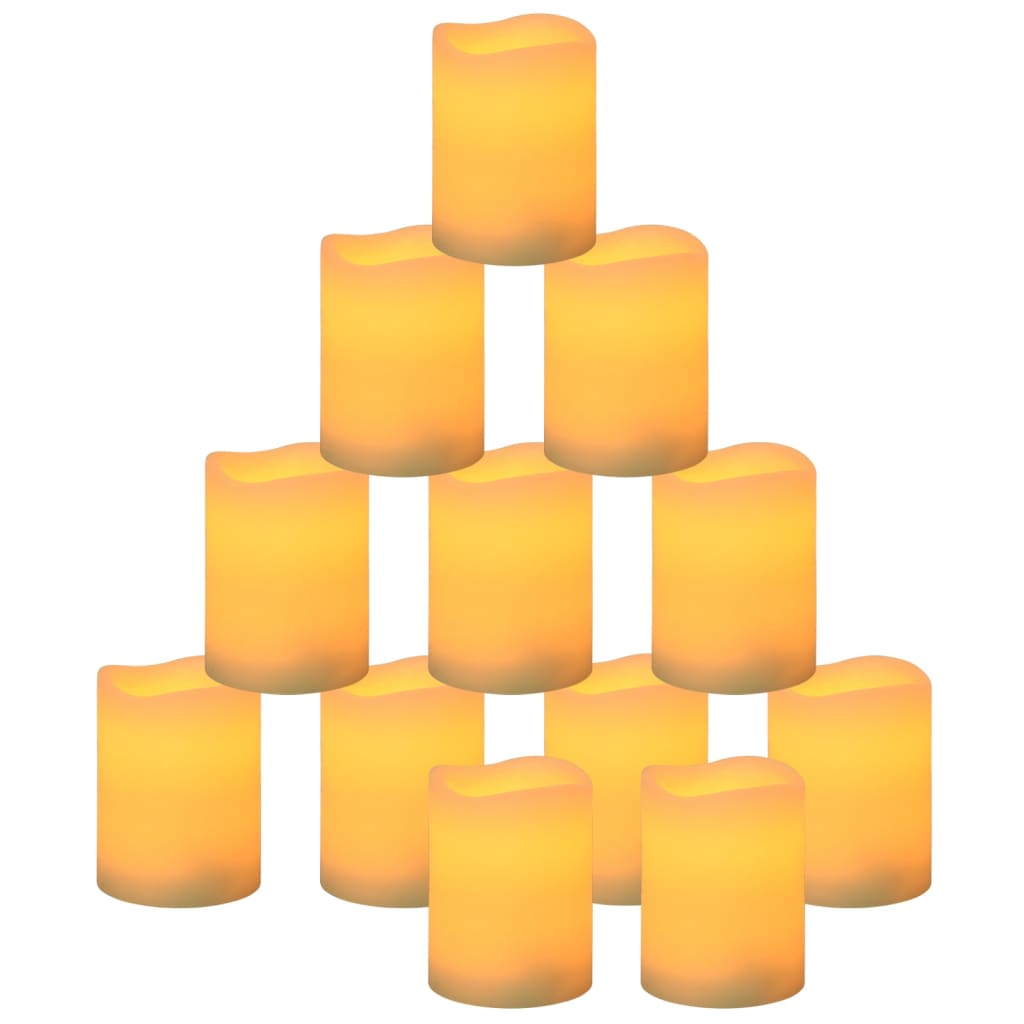 Bezplameňové Led Sviečky S Diaľkovým Ovládaním 100 Ks Biela