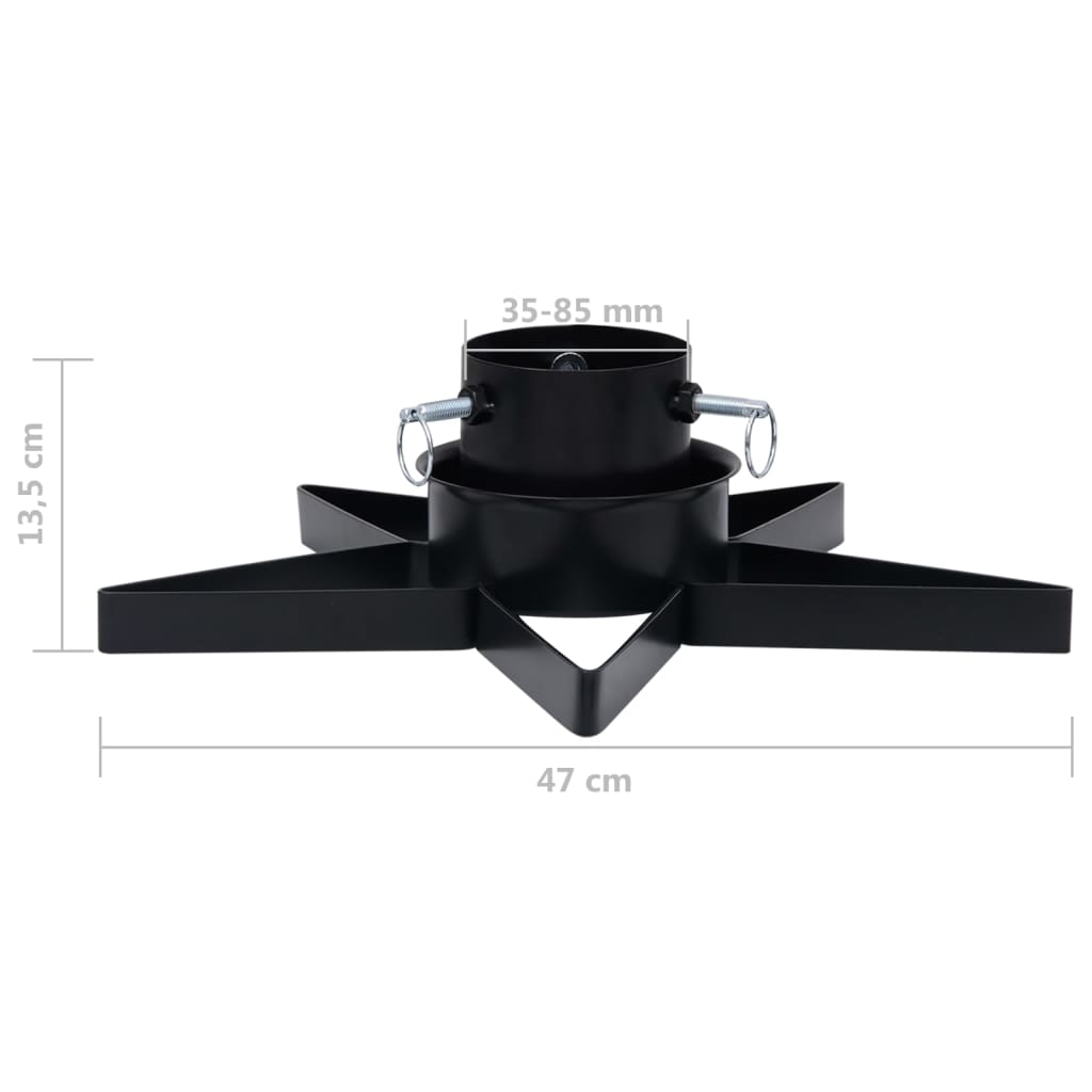 Stojan Na Vianočný Stromček Čierny 47X47X13,5 Cm