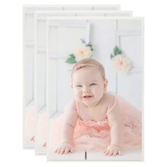Fotorámiky na stenu alebo stôl 3 ks strieborné 70x90 cm MDF