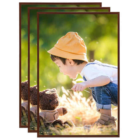 Fotorámiky na stenu alebo stôl 3 ks bronzové 59,4x84 cm MDF