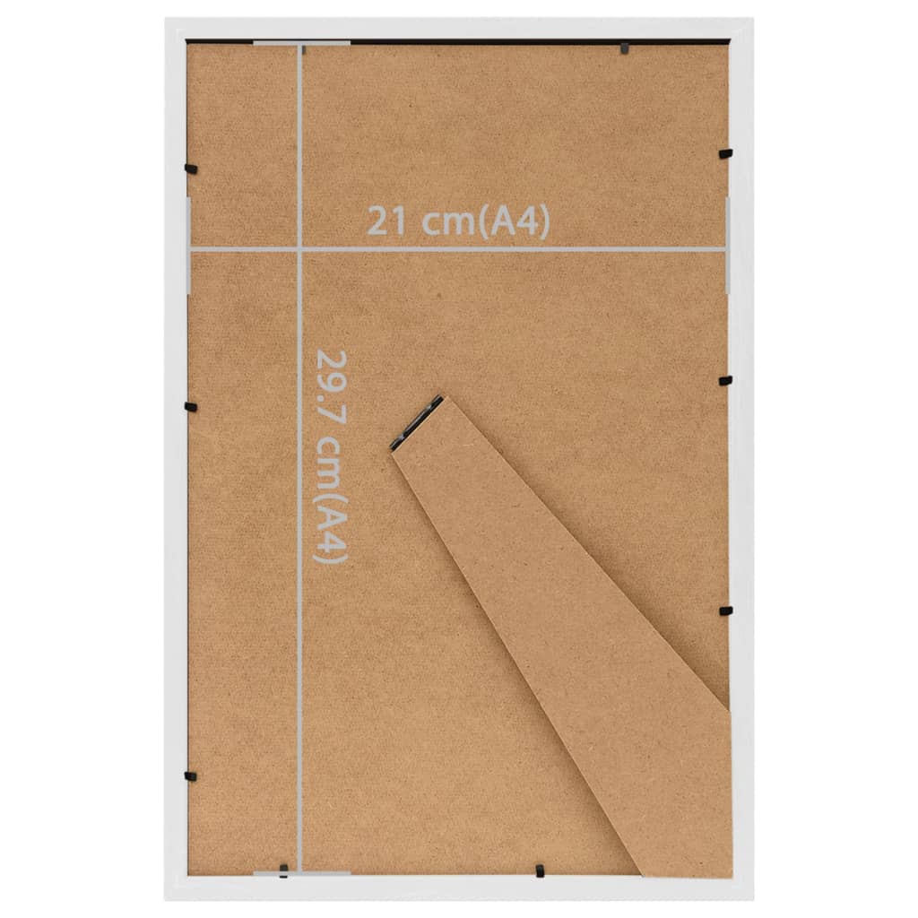 Fotorámiky Na Stôl, Koláž 3 Ks, Biele 21X29,7 Cm, Mdf