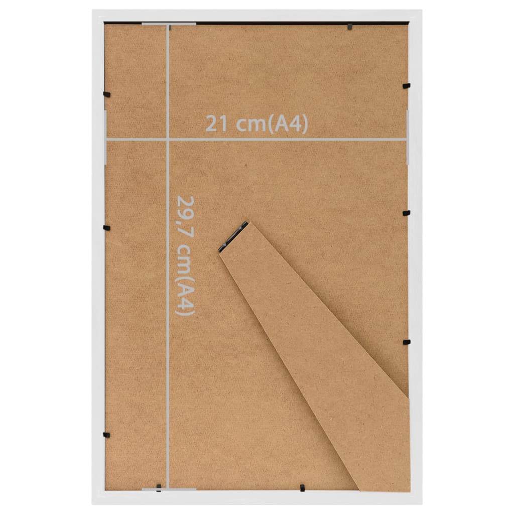 Fotorámiky Na Stôl, Koláž 5 Ks, Biele 21X29,7 Cm, Mdf