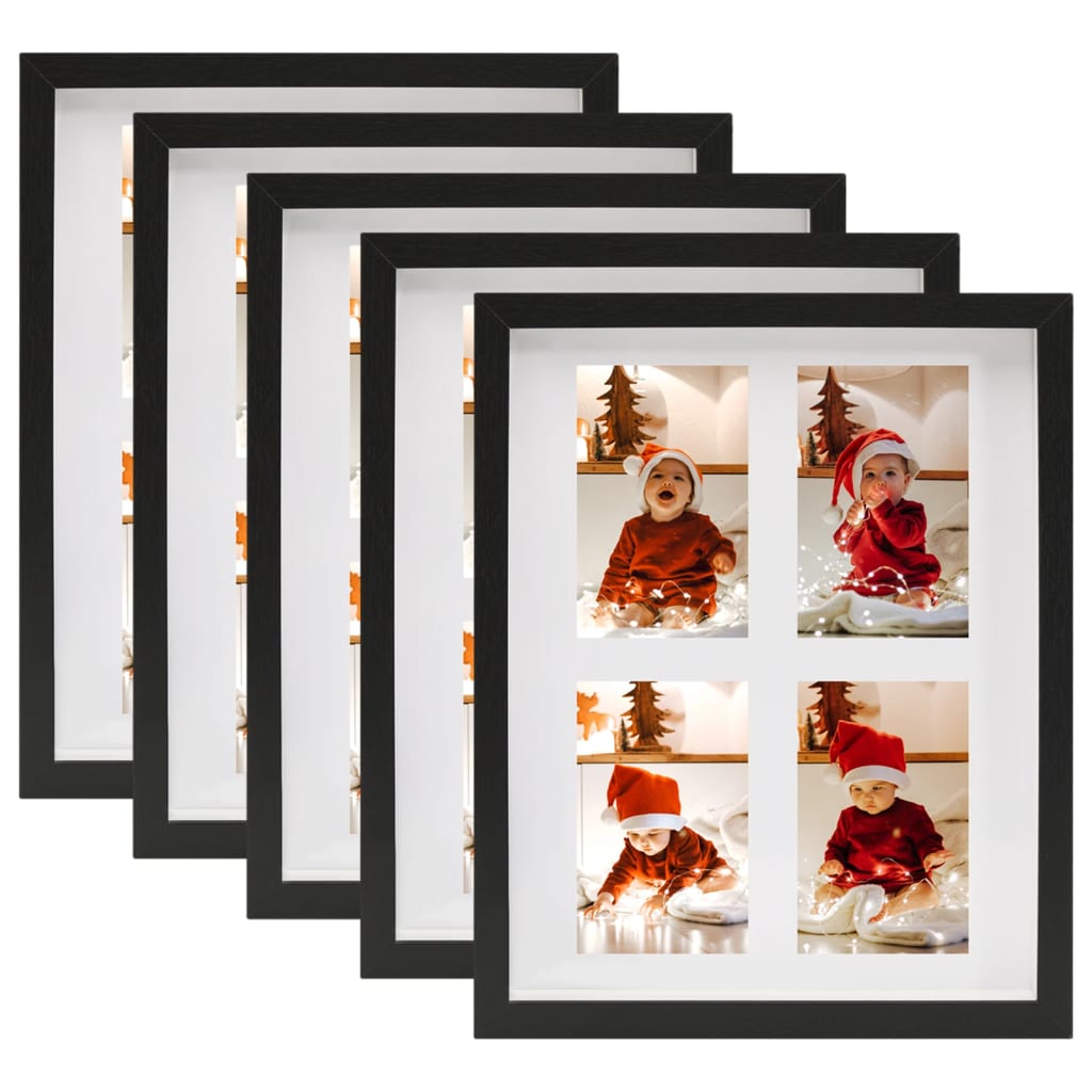 3D Fotorámiky 3 Ks Čierne Na 13X13 Cm Obrázok