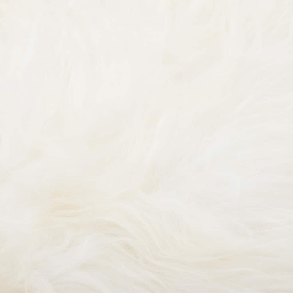 Prehoz Na Stoličku Z Islandskej Ovčej Kože, Krémový 70X110 Cm