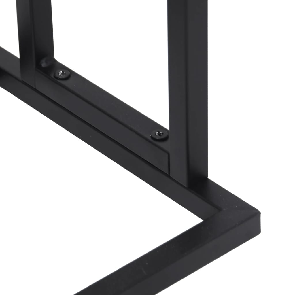 Voľne Stojaci Vešiak Na Uteráky, Čierny 48X24X78,5 Cm, Železo