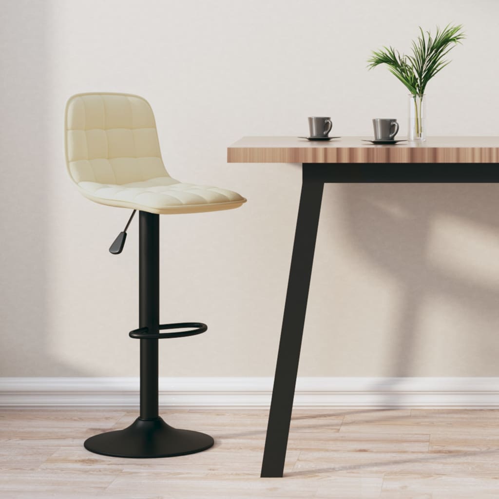 Barová Stolička Bledosivá Zamatová