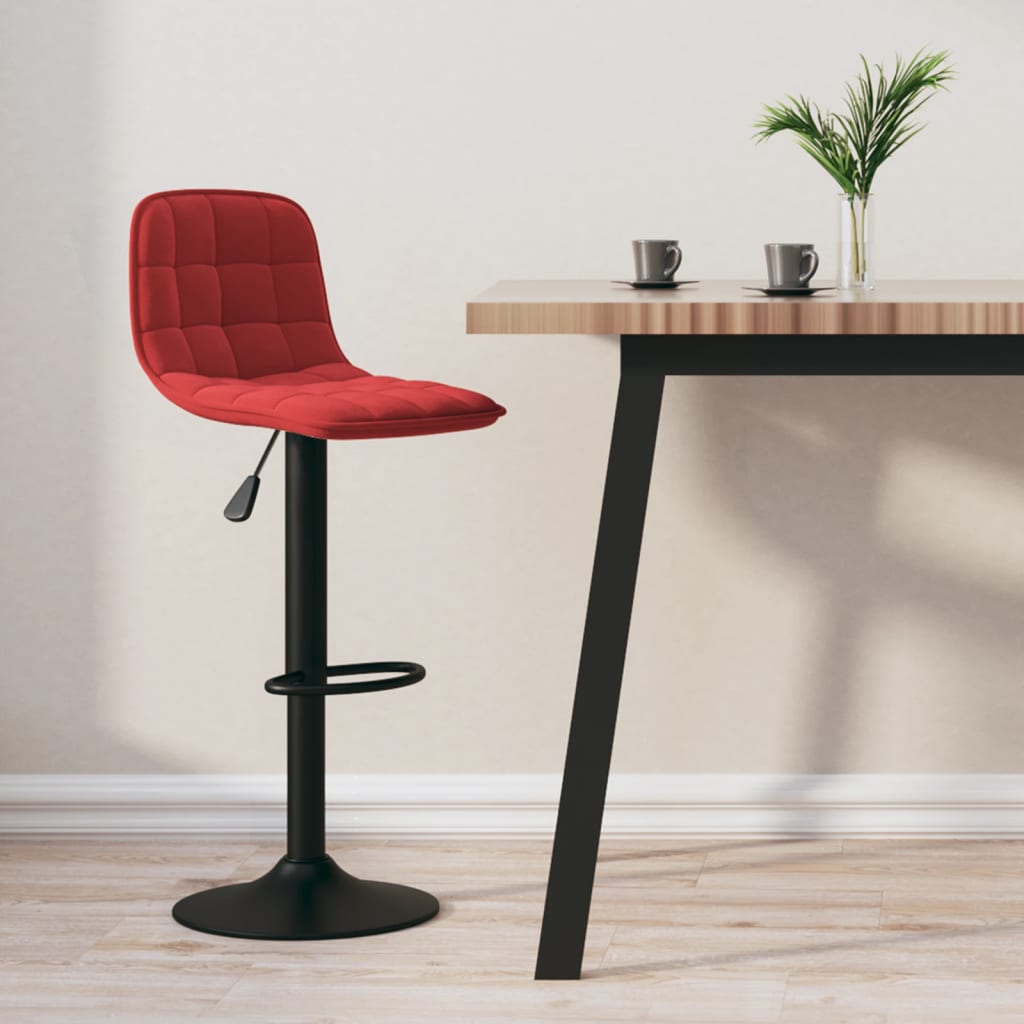 Barová Stolička Bledosivá Zamatová