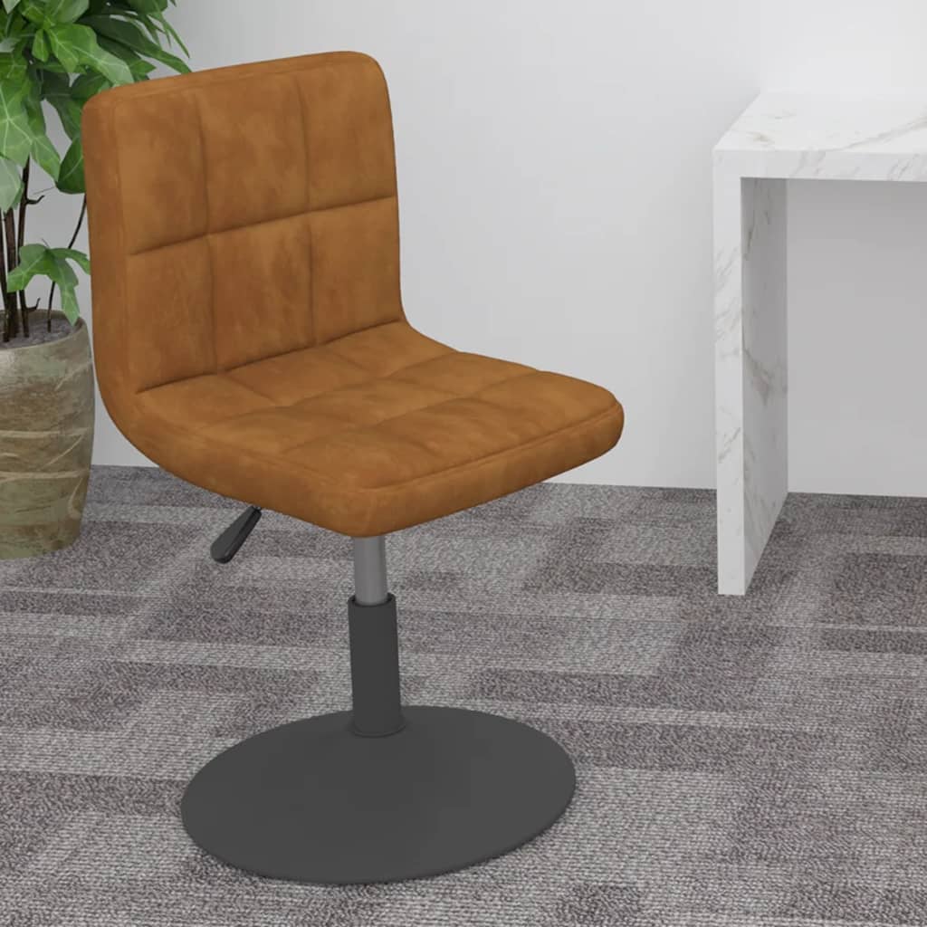 Otočná Barová Stolička Tmavosivá Zamatová