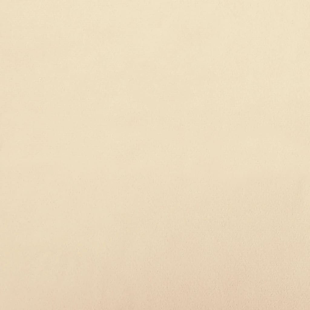 Barové Stoličky 2 Ks Krémové Zamatové