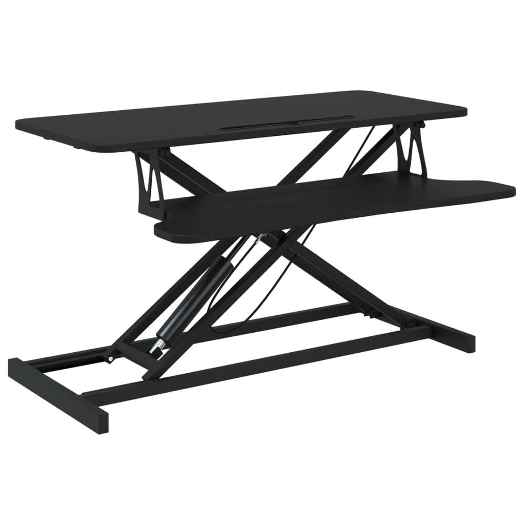 Nastaviteľný pracovný stôl 90x40x(13-50) cm oceľ a sprac. drevo