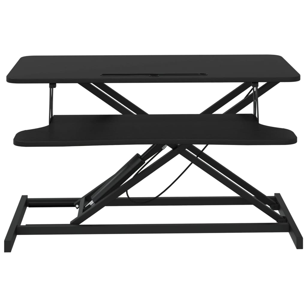 Nastaviteľný pracovný stôl 90x40x(13-50) cm oceľ a sprac. drevo