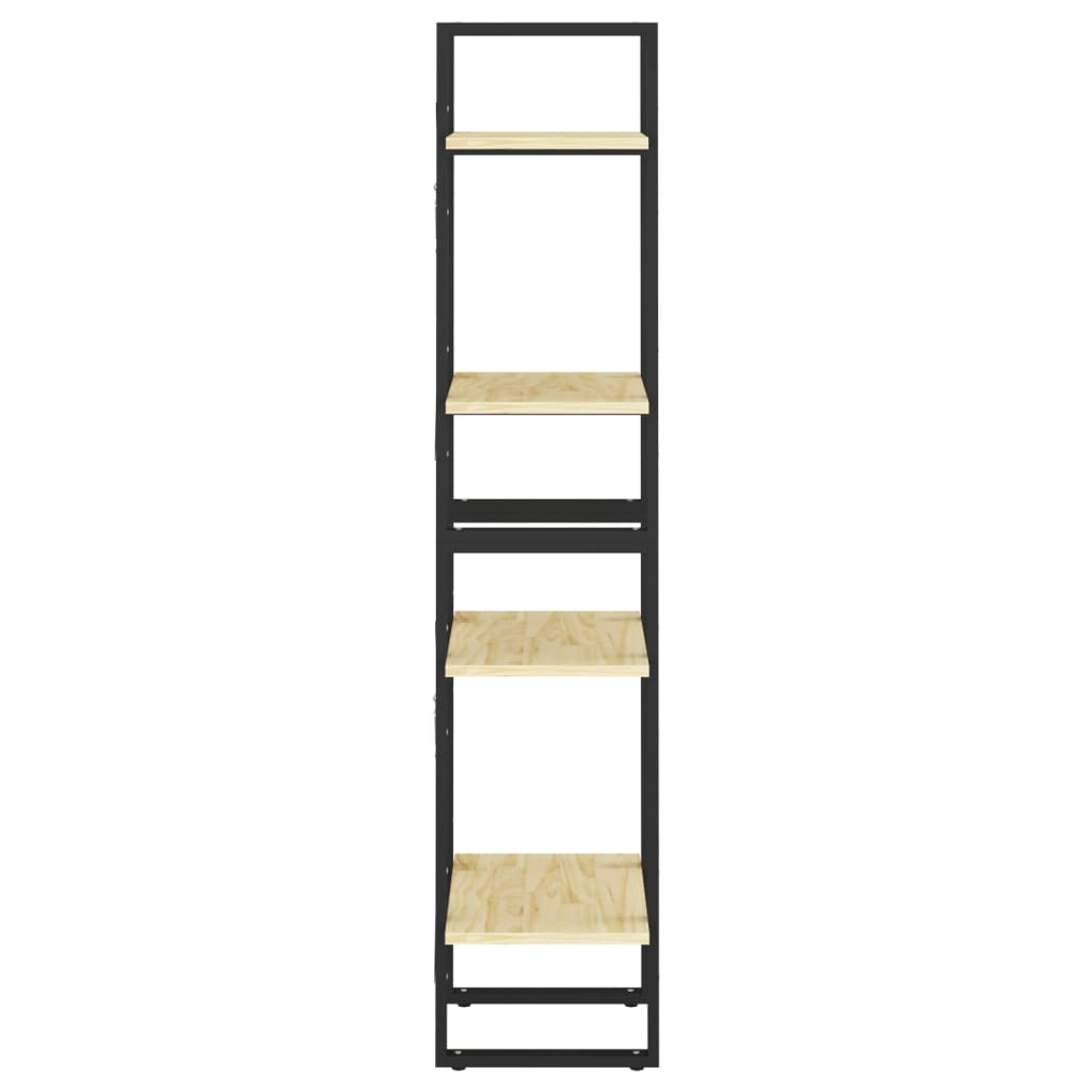 Knižnica So 4 Policami 40X30X, Borovicový Masív