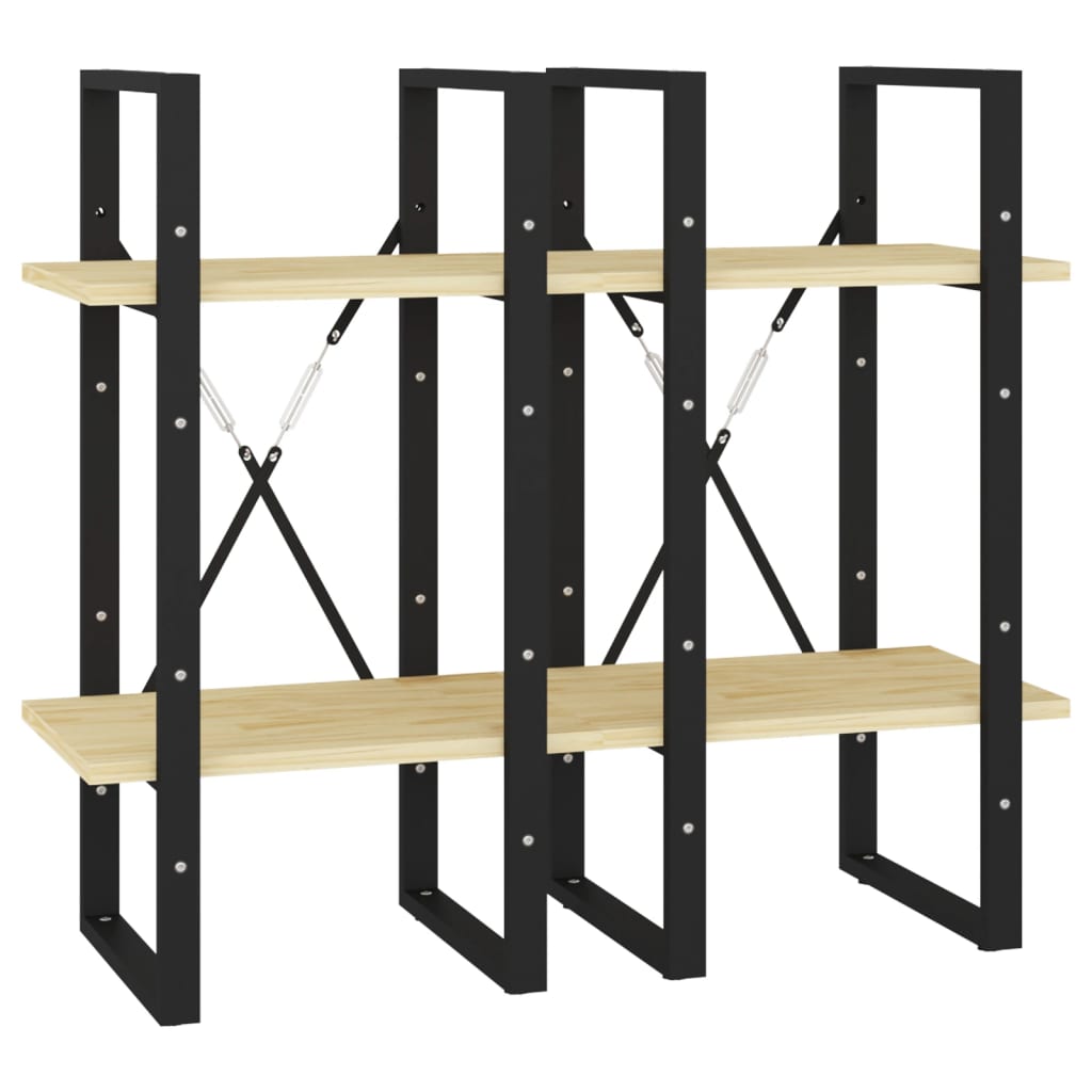 Knižnica So 4 Policami 40X30X, Borovicový Masív