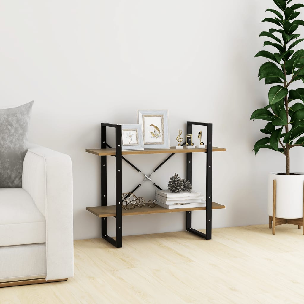 Knižnica So 4 Policami 80X30X, Borovicový Masív