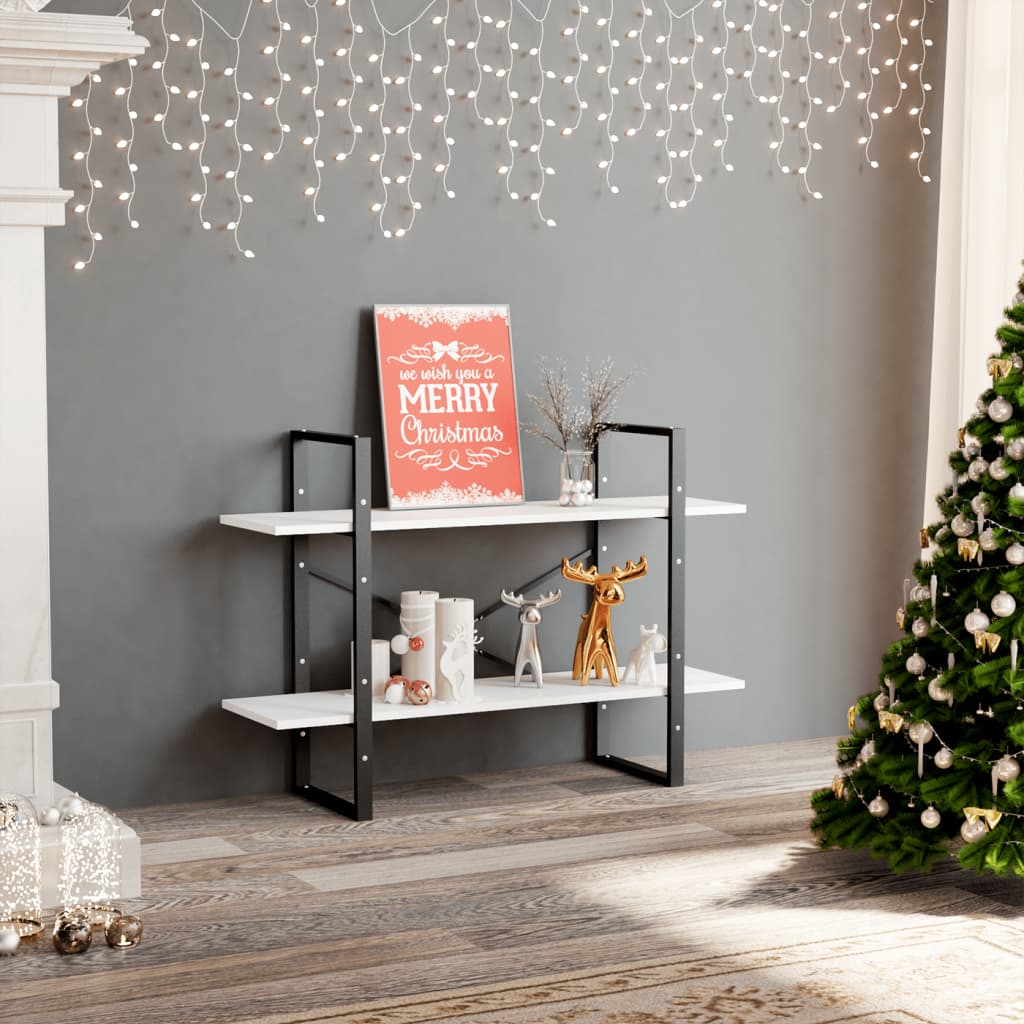 Knižnica So 4 Policami 100X30X, Borovicový Masív