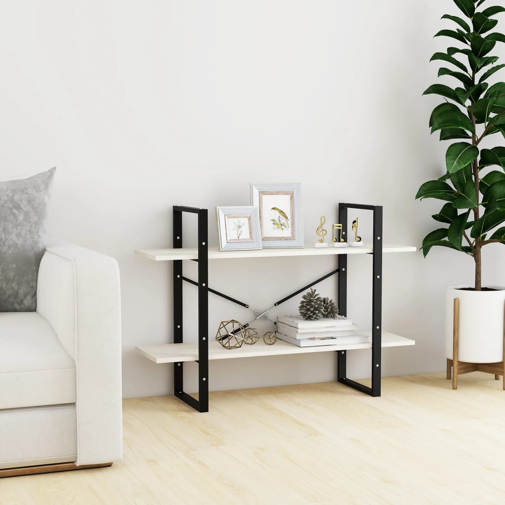 Knižnica So 4 Policami 100X30X, Borovicový Masív