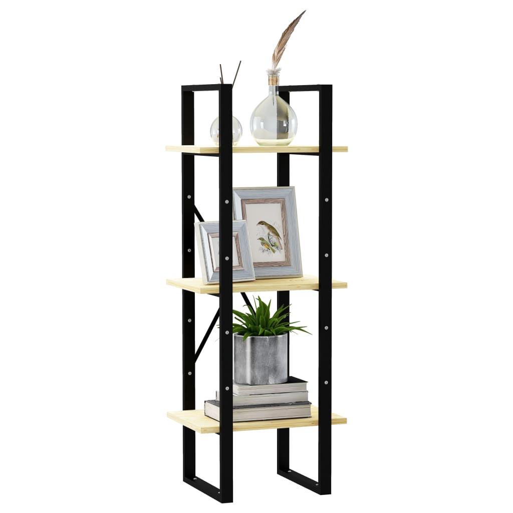 Knižnica S 3 Policami 40X30X, Borovicový Masív