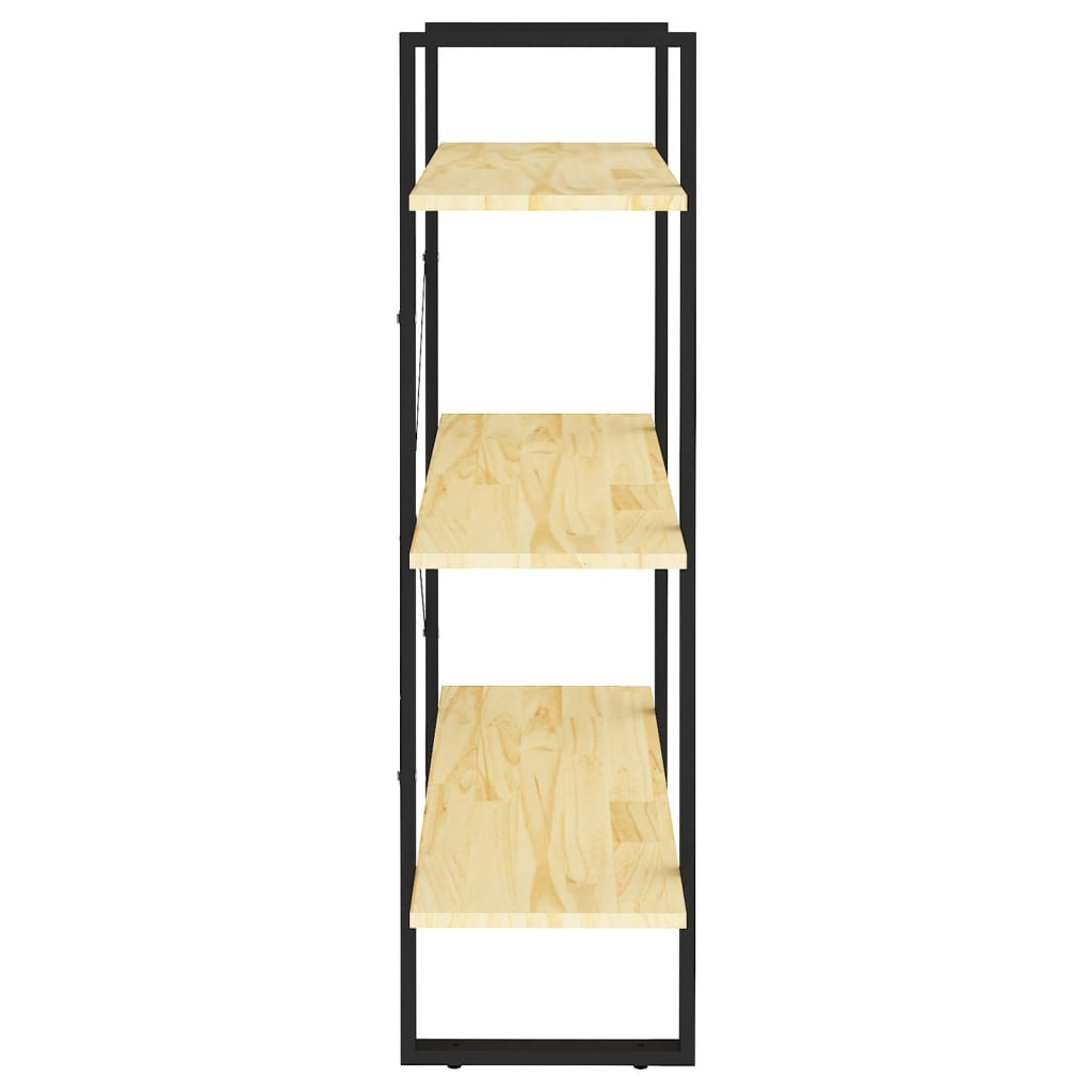 Knižnica S 3 Policami 80X30X, Borovicový Masív