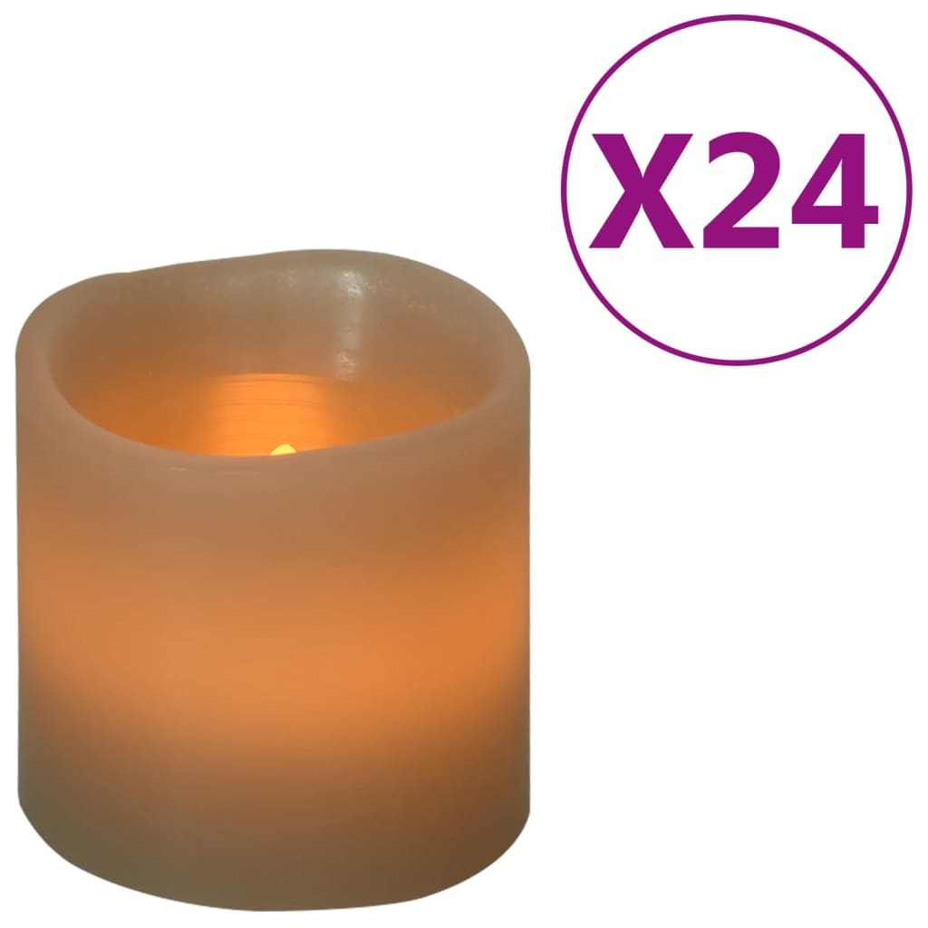 Elektrické Led Sviečky 24 Ks, Teplá Biela