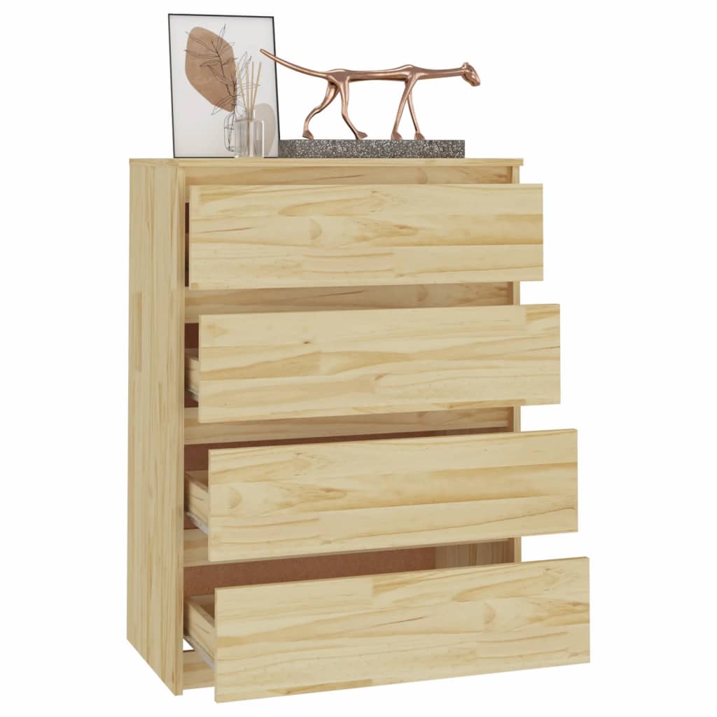 Príručná Skrinka 60X36X84 Cm, Borovicový Masív