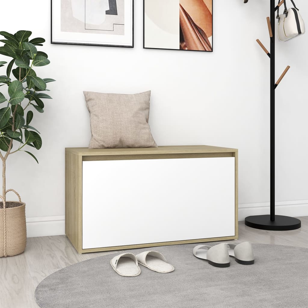 Lavica Do Predsiene 80X40X45 Cm Old Wood Engineered Wood