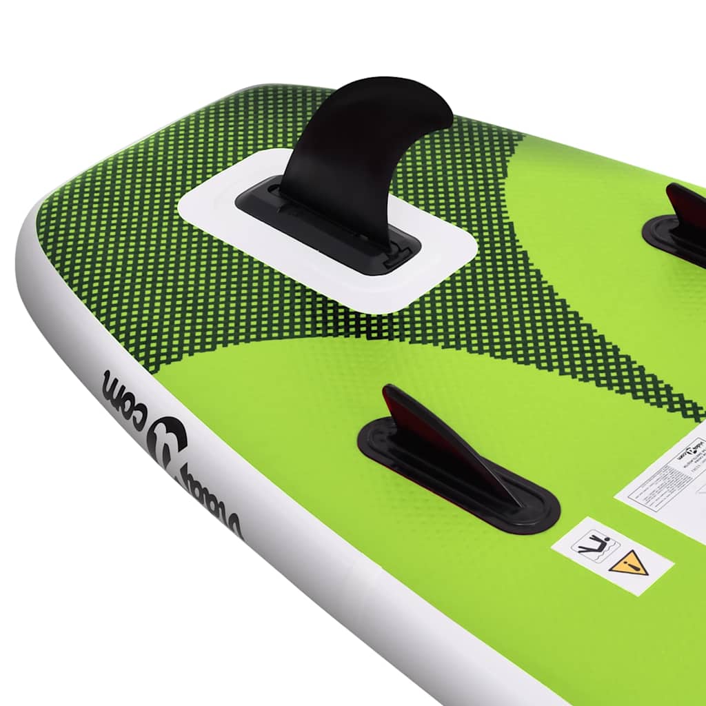 Nafukovací Stand up paddleboard, zelený 300x76x10 cm