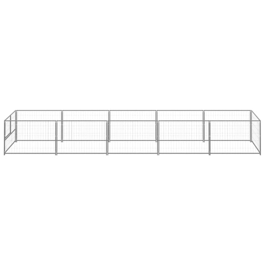 Koterec pre psy strieborný 5 m² oceľ