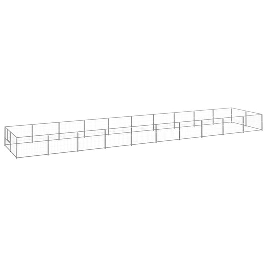 Koterec pre psy strieborný 20 m² oceľ