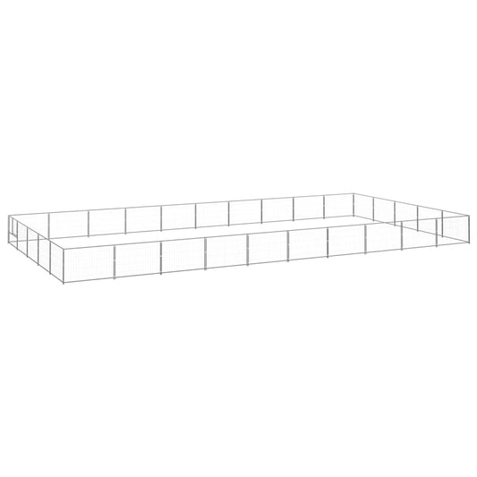 Koterec pre psy strieborný 50 m² oceľ