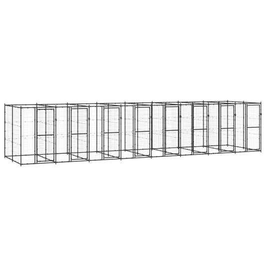 Vonkajšia voliéra pre psov oceľová 19,36 m²