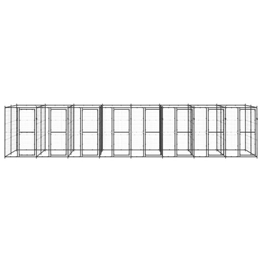 Vonkajšia voliéra pre psov oceľová 19,36 m²