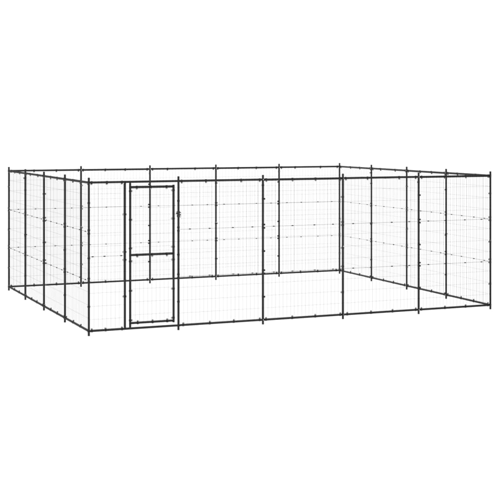 Vonkajšia voliéra pre psov oceľová 24,2 m²