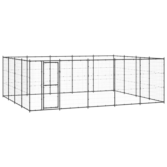 Vonkajšia voliéra pre psov oceľová 24,2 m²