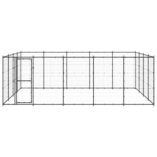 Vonkajšia voliéra pre psov oceľová 24,2 m²