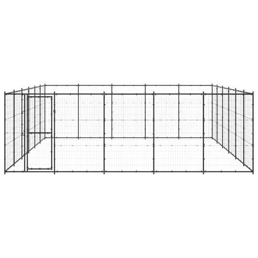 Vonkajšia voliéra pre psy oceľová 36,3 m²