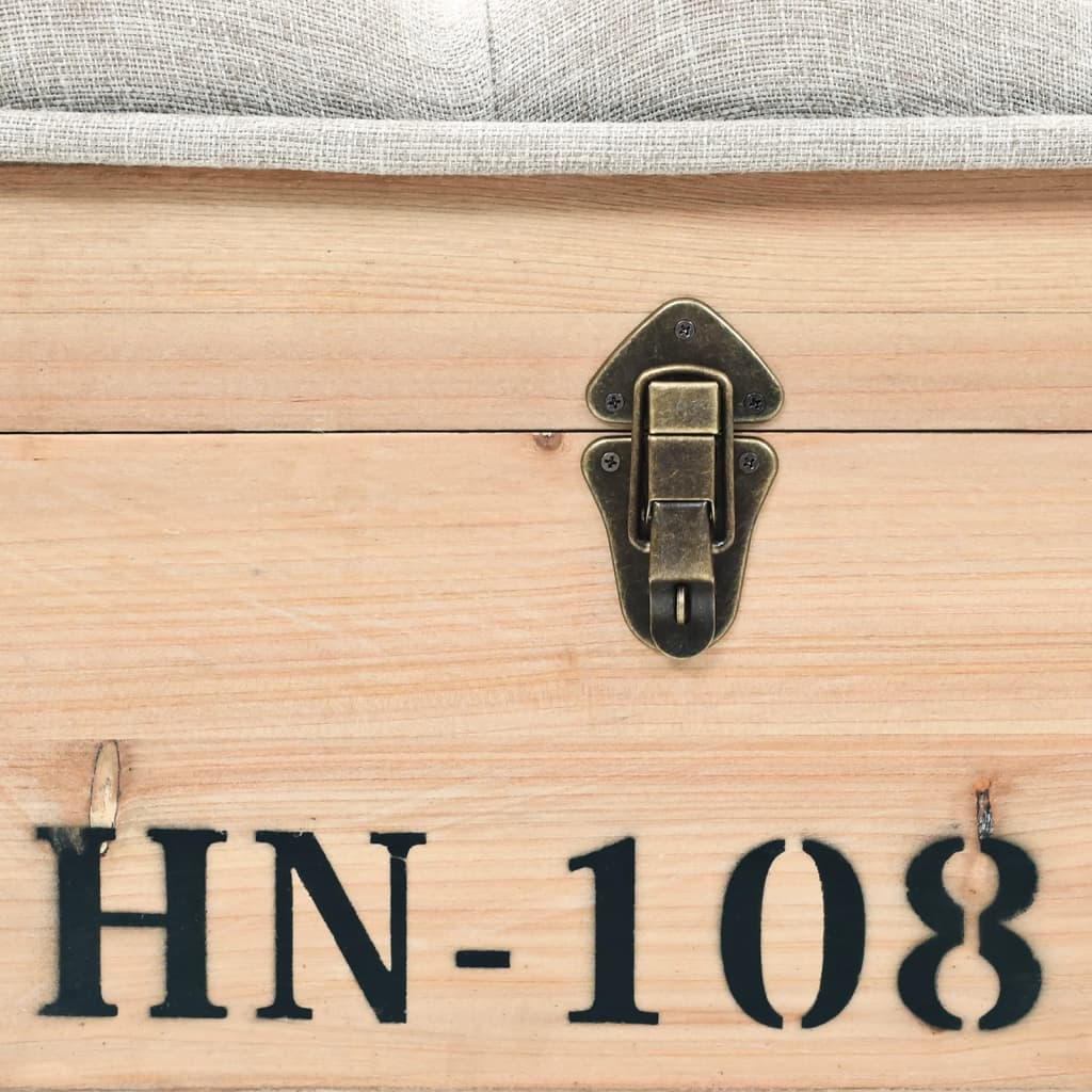 Úložná Lavička 110 Cm Masívne Jedľové Drevo