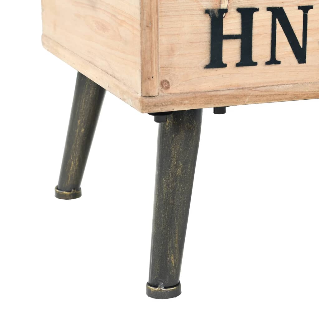 Úložná Lavička 110 Cm Masívne Jedľové Drevo