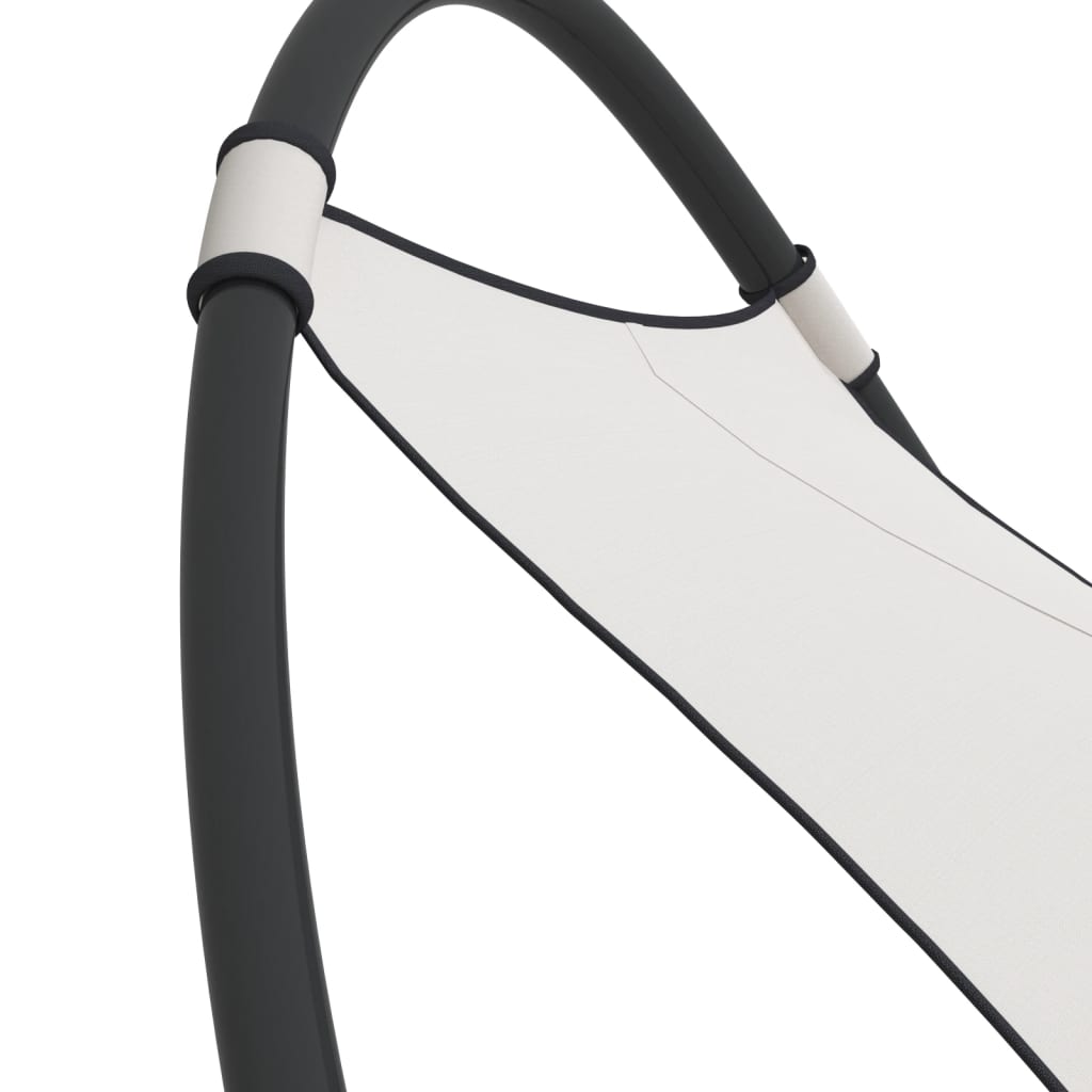 Hojdacie Lehátko S Kolieskami Oceľ A Textília Krémové