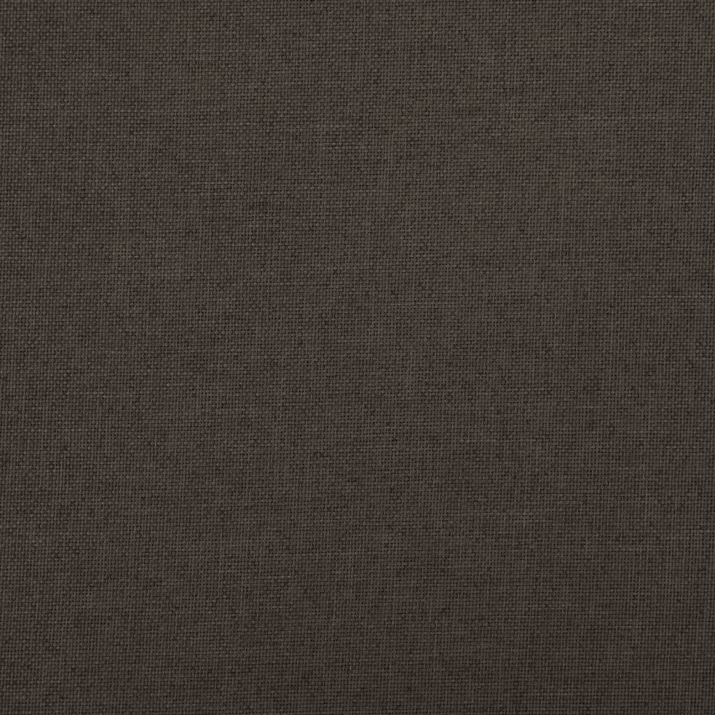 Skladacia Úložná Lavica Tmavohnedá 76X38X38 Cm Umelý Ľan