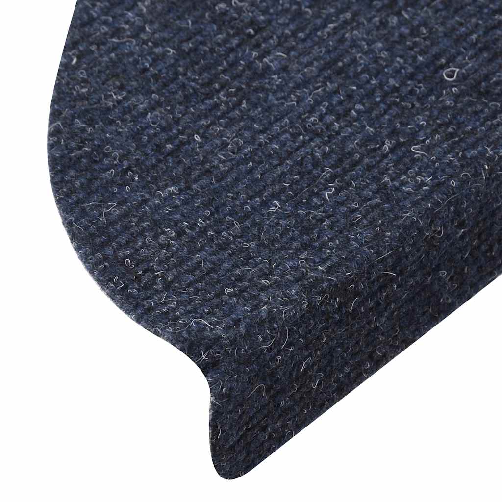 Samolepiace nášľapy na schody 15 ks 56x17x3 cm modré