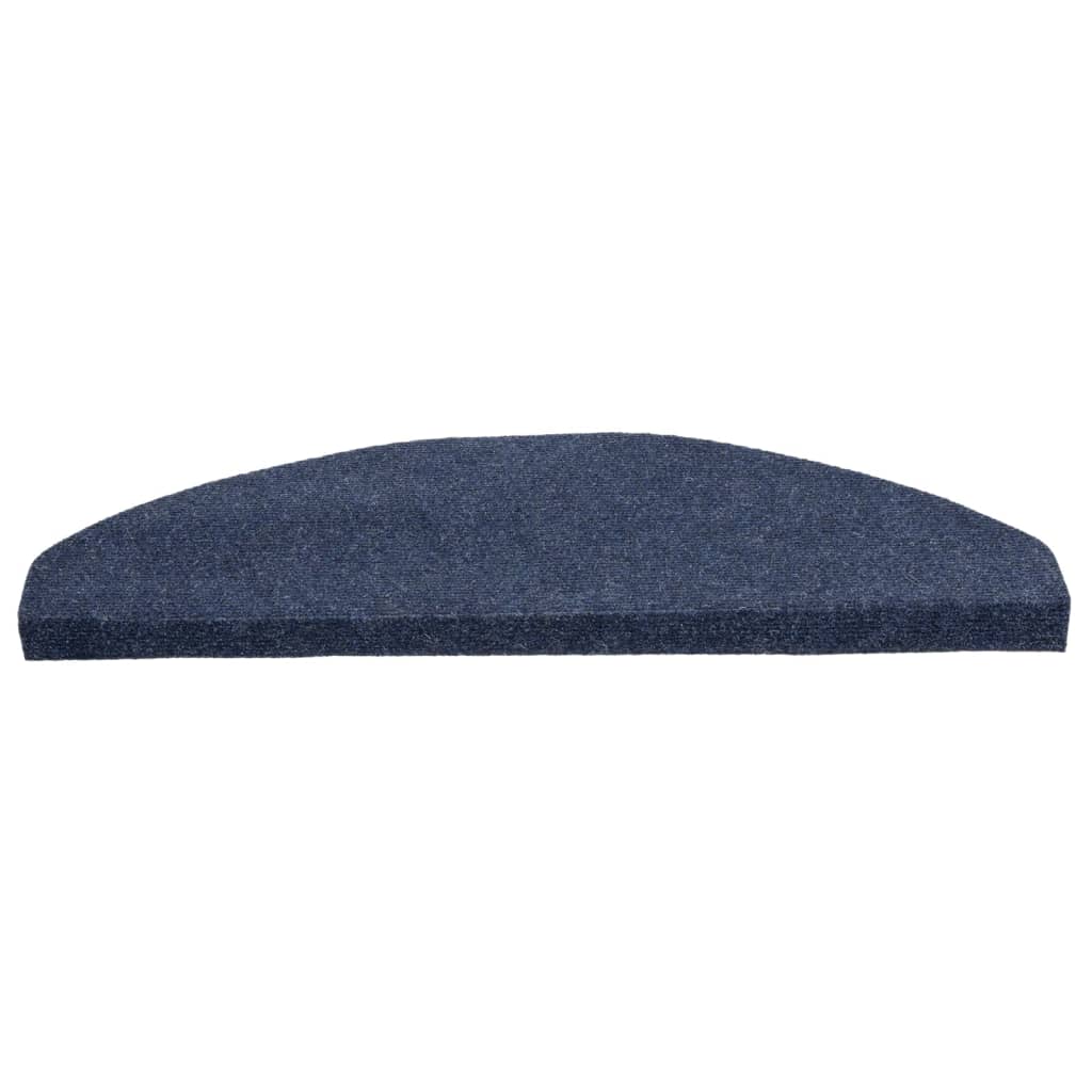 Samolepiace nášľapy na schody 15 ks 65x22,5x3,5 cm modré