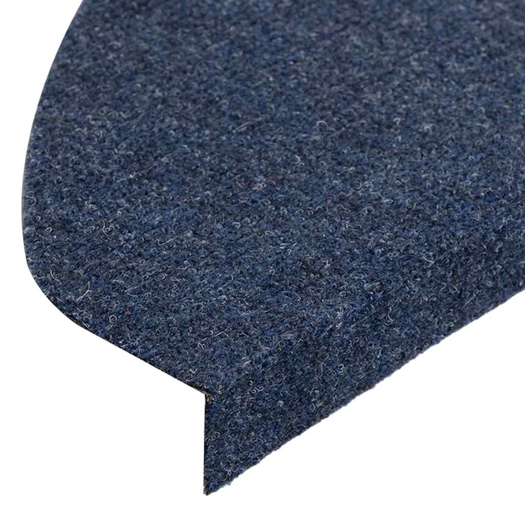 Samolepiace nášľapy na schody 15 ks 65x22,5x3,5 cm modré