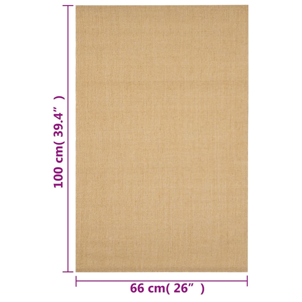 Koberec prírodný sisal 66x100 cm