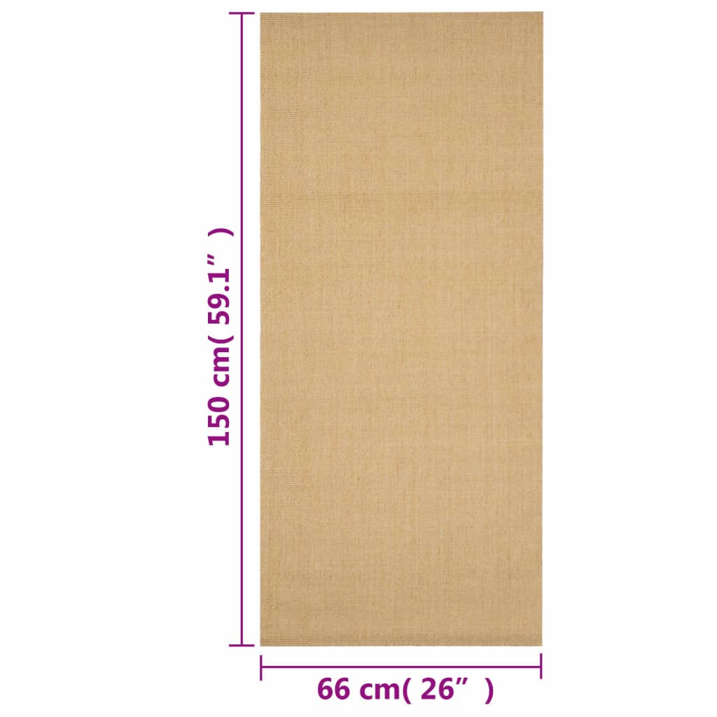 Koberec prírodný sisal 66x150 cm