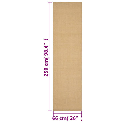 Koberec prírodný sisal 66x250 cm