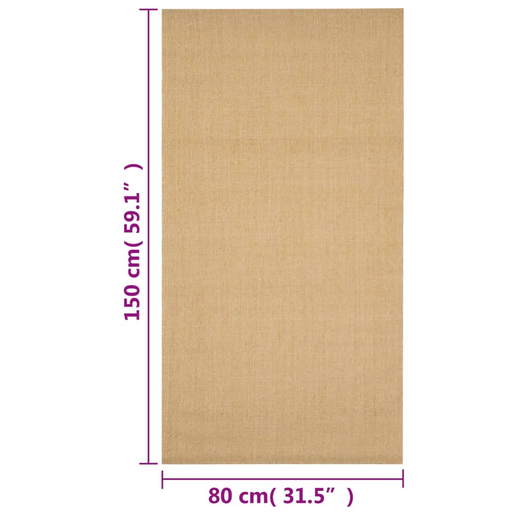 Koberec prírodný sisal 80x150 cm