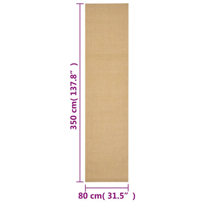 Koberec prírodný sisal 80x350 cm