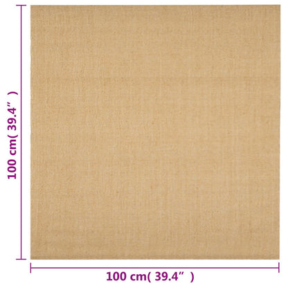 Koberec prírodný sisal 100x100 cm